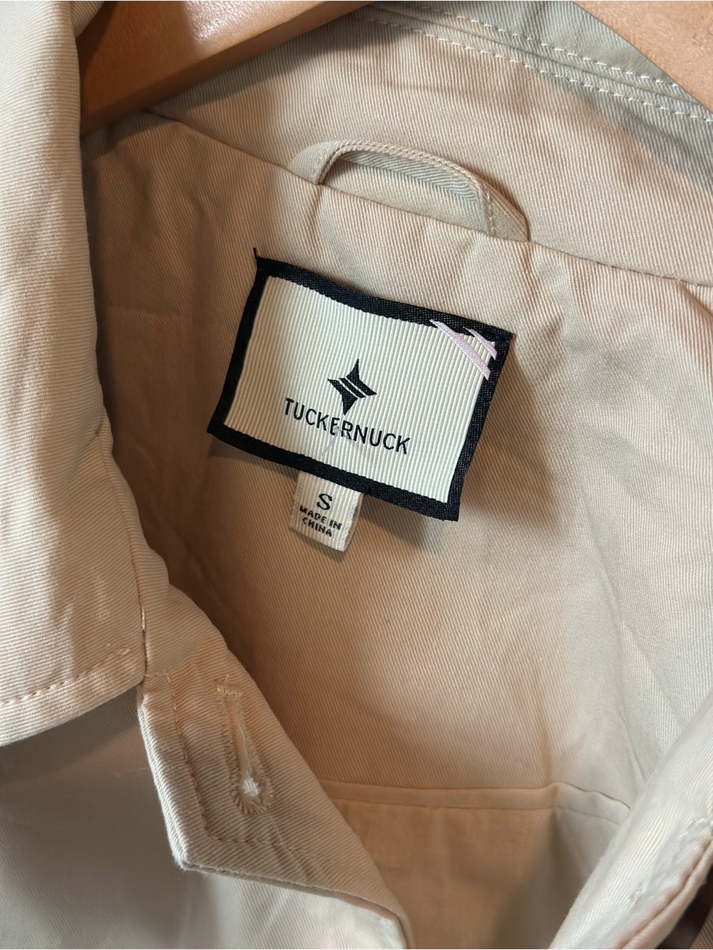 Tuckernuck Beige Cropped Trench Jacket - Picture 4 of 9